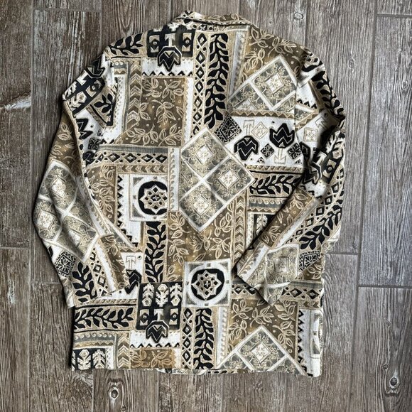 2/$18‎ SALE! Vtg Briggs Jacket Womens L Oversized Boxy Southwestern  Lightweight - Picture 7 of 7